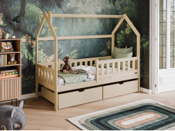 Vaikiška lova su stalčiais NATAN 80x180