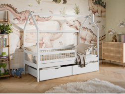 Vaikiška lova su stalčiais OSKAR 80x200