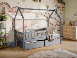 Vaikiška lova su stalčiais OSKAR 80x200