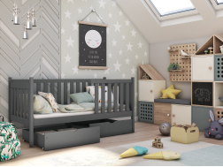 Vaikiška lova su stalčiais ALICJA 80x200