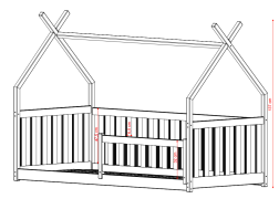 Vaikiška lova BOGUS 90x190
