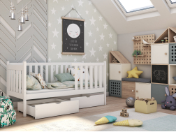 Vaikiška lova su stalčiais ALICJA 90x190