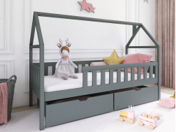 Vaikiška lova su stalčiais DOMI 80x160