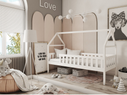 Vaikiška lova su stalčiais DOMI 80x160