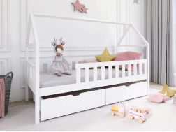 Vaikiška lova su stalčiais DOMI 80x160