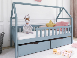 Vaikiška lova su stalčiais DOMI 90x200