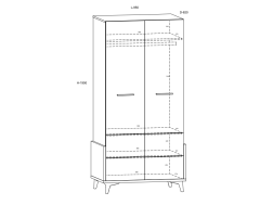 Vaikų kambario komplektas HEY 1