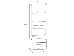 Vaikų kambario komplektas HEY 3