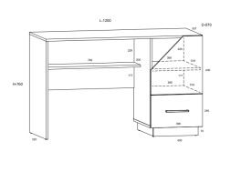 Vaikų kambario komplektas PAX 3