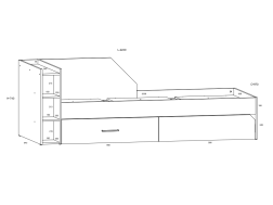 Vaikų kambario komplektas PAX 4