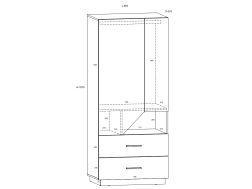 Vaikų kambario komplektas PAX 4