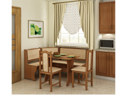 Valgomojo kampinis komplektas su kėdėmis A