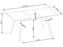 Išskleidžiamas stalas ALBON