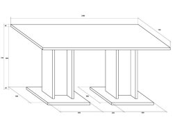 Valgomojo stalas BON-03