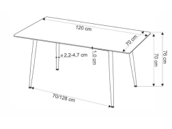 Valgomojo stalas EMILIO 120