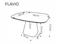 Valgomojo stalas FLAVIO