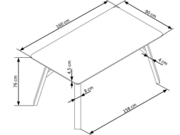 Valgomojo stalas HALIFAX