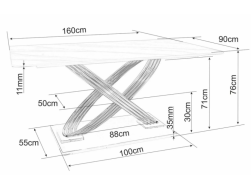 Valgomojo stalas HERMES