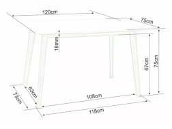 Valgomojo stalas MOSSO I