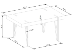 Valgomojo stalas YOHANN