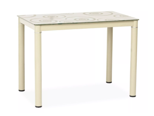 Stiklinis valgomojo stalas DAMAR 80x60