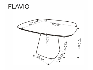 Valgomojo stalas FLAVIO