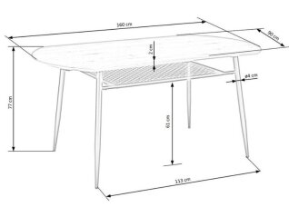 Valgomojo stalas JACKSON