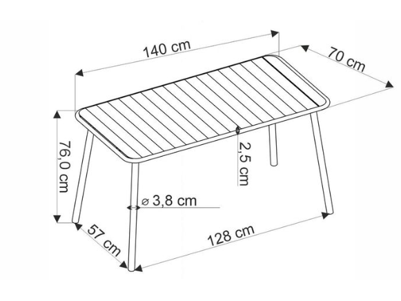 Lauko stalas BOSCO 9 Lauko stalas BOSCO 9