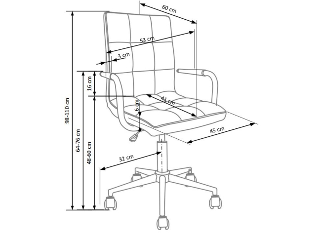 Vaikiška kėdė GONZO 2 2 Vaikiška kėdė GONZO 2 2