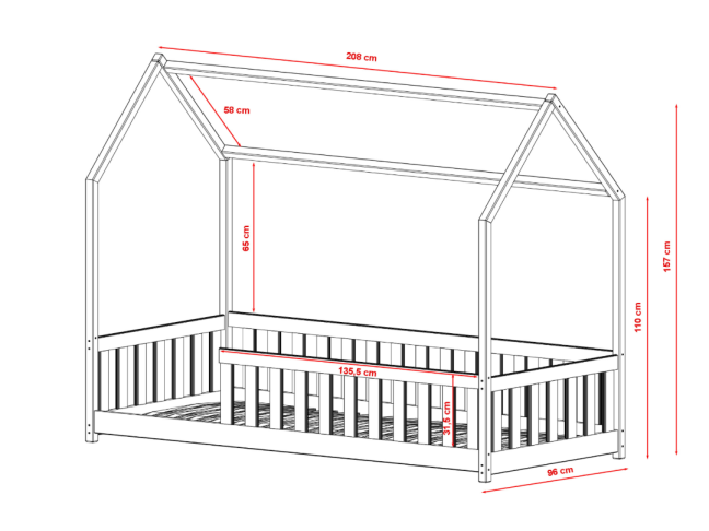 Vaikiška lova NOAH 90x200 2 Vaikiška lova NOAH 90x200 2