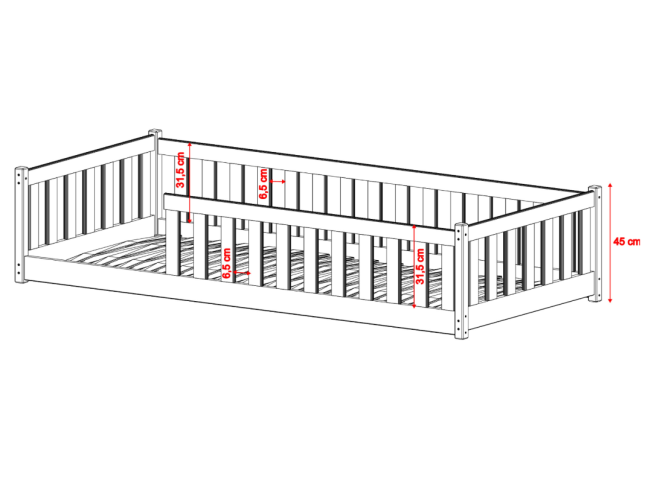 Vaikiška lova PEDRO 90x200 2 Vaikiška lova PEDRO 90x200 2