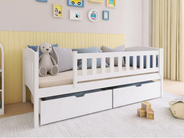 Vaikiška lova su stalčiais GUCIO 80x160 Vaikiška lova su stalčiais GUCIO 80x160