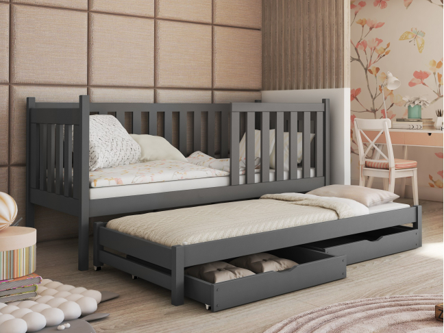 Dvigulė vaikiška lova su stalčiais KAJA 90x200 Dvigulė vaikiška lova su stalčiais KAJA 90x200