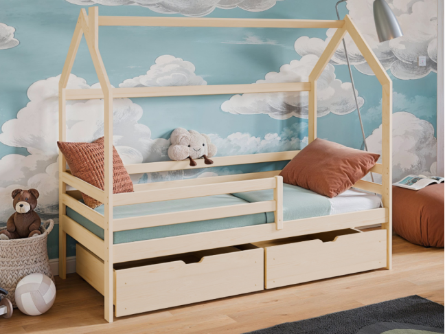 Vaikiška lova su stalčiais LILA 80x200