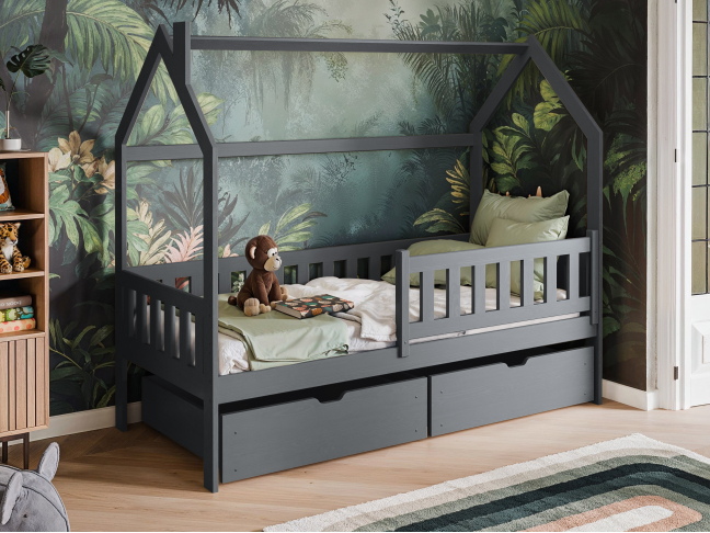 Vaikiška lova su stalčiais NATAN 80x160 1 Vaikiška lova su stalčiais NATAN 80x160 1