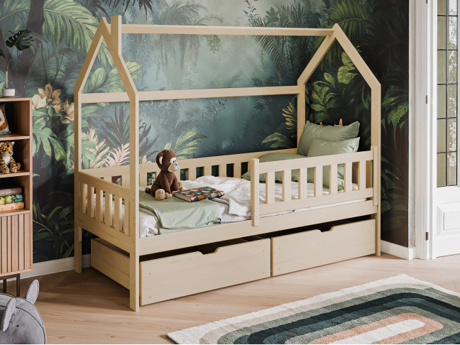 Vaikiška lova su stalčiais NATAN 80x160 3