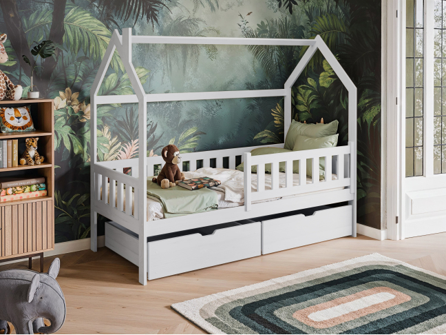 Vaikiška lova su stalčiais NATAN 80x180 Vaikiška lova su stalčiais NATAN 80x180