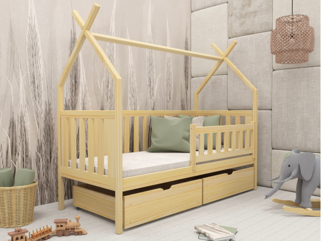 Vaikiška lova su stalčiais SIMBA 90x190 3 Vaikiška lova su stalčiais SIMBA 90x190 3