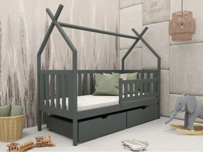 Vaikiška lova su stalčiais SIMBA 90x190 Vaikiška lova su stalčiais SIMBA 90x190