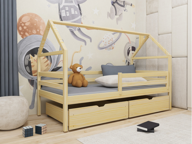 Vaikiška lova su stalčiais ARON 90x200 3