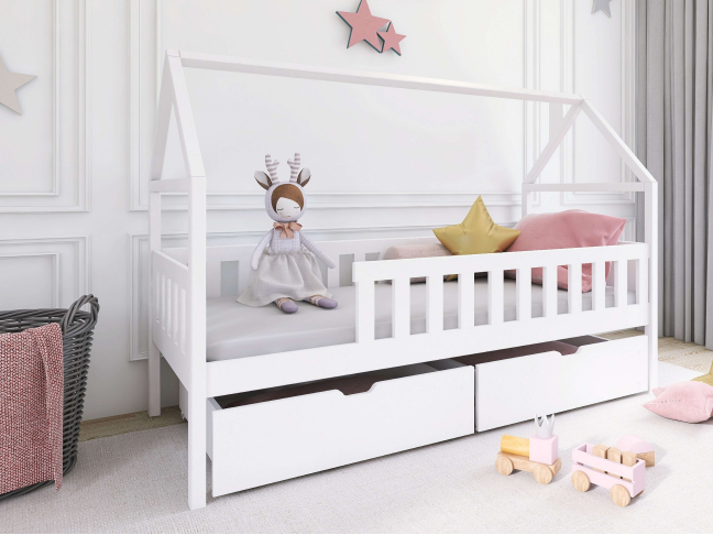 Vaikiška lova su stalčiais DOMI 80x180