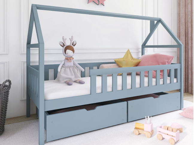 Vaikiška lova su stalčiais DOMI 90x200 3