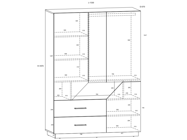 Vaikų kambario komplektas PAX 3 6