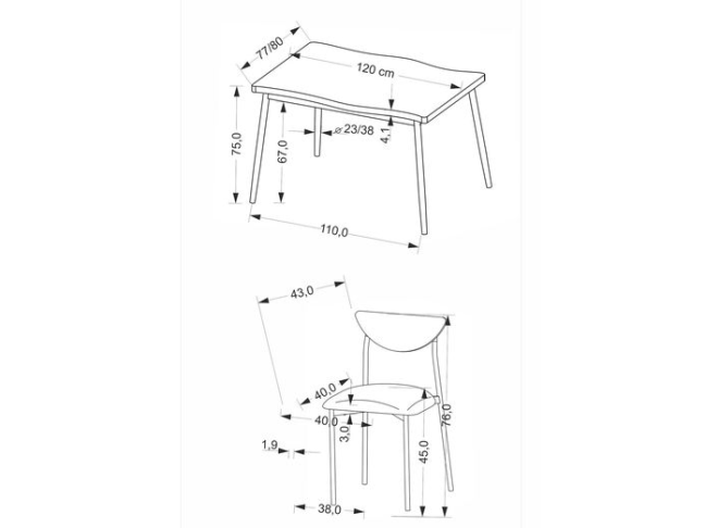 Valgomojo komplektas DICKY 1