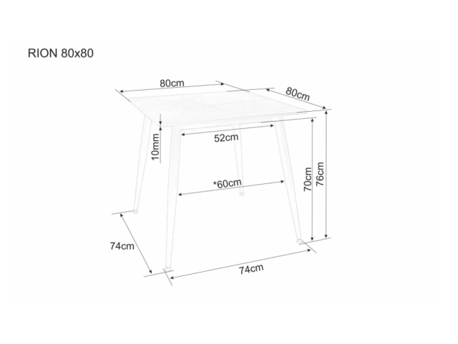 Valgomojo komplektas RIONGO B 80+4 6