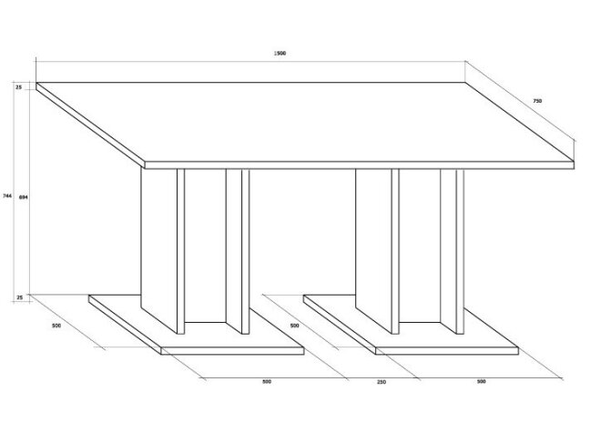 Valgomojo stalas BON-03 3