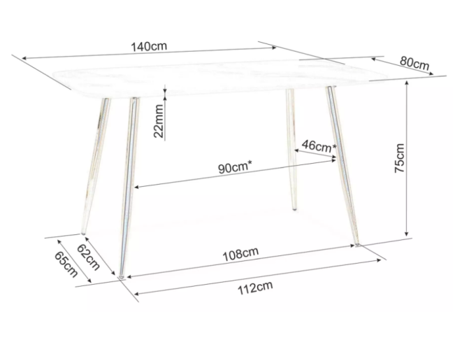 Valgomojo stalas CERES 8 Valgomojo stalas CERES 8