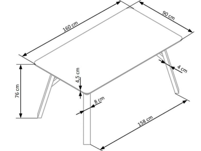 Valgomojo stalas HALIFAX 7