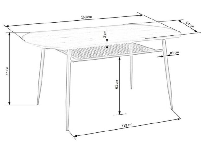 Valgomojo stalas JACKSON 13 Valgomojo stalas JACKSON 13
