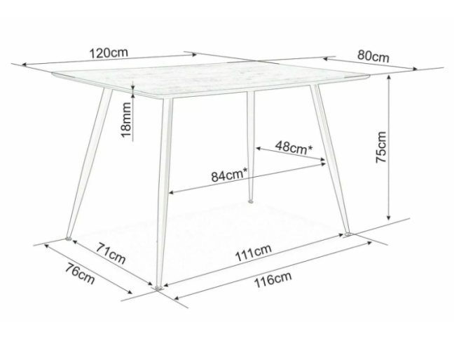Valgomojo stalas REMUS 2